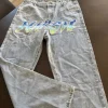 Lyse jeans med tryk