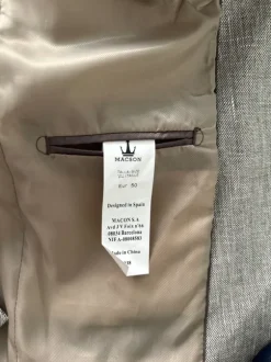 Macson Grey Linen men’s Blazer - 50