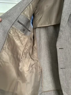 Macson Grey Linen men’s Blazer - 50