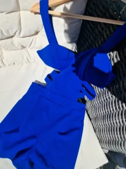 Marinblå body i xs