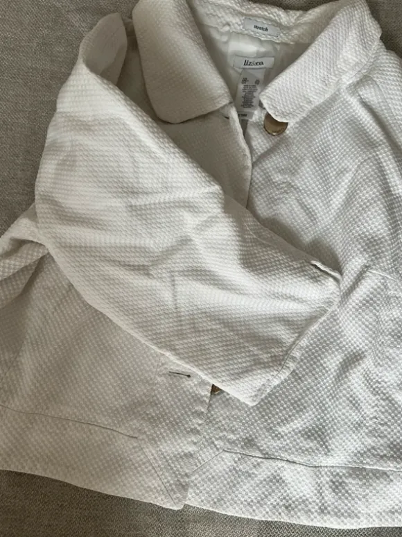 marynarka biała oversize old money minimalistyczna vintage classy chic elegant aesthetic liz co XL