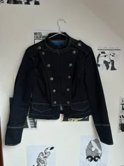 marynarka, napoleon jacket jeansowa