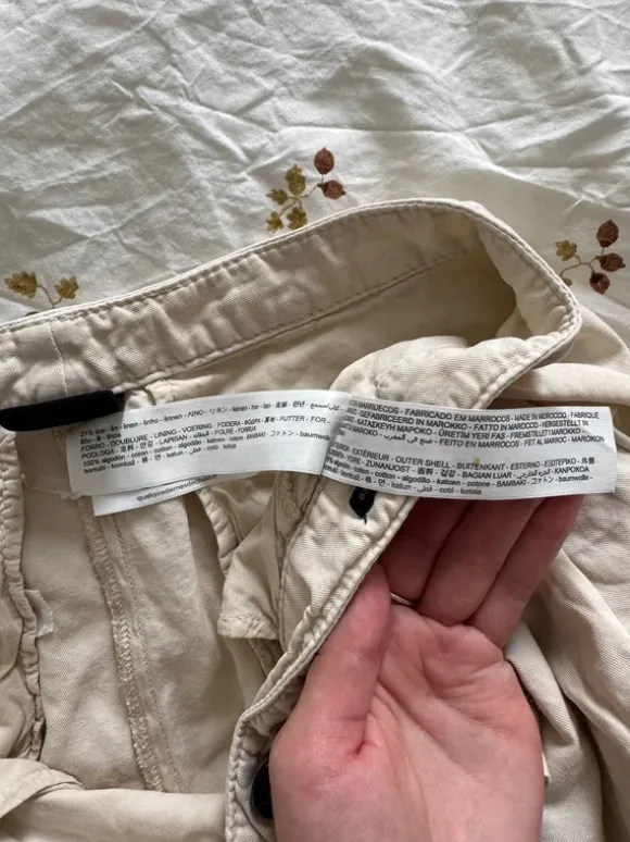 Massimo Dutti Cotton Blend Bermuda Shorts (Size EUR 38 / US 6)