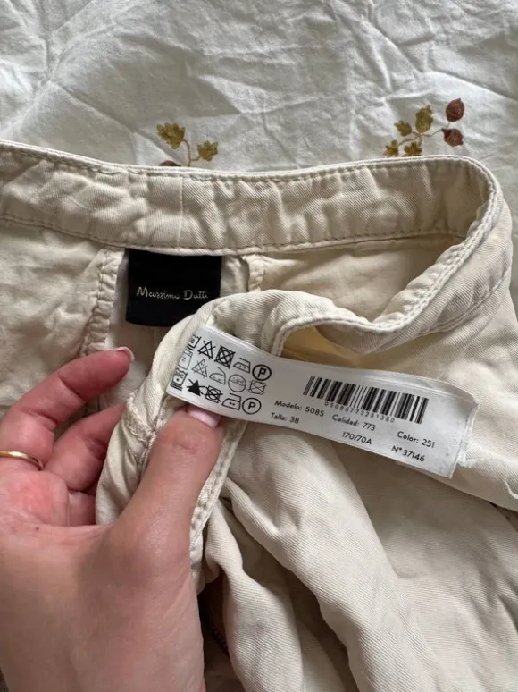 Massimo Dutti Cotton Blend Bermuda Shorts (Size EUR 38 / US 6)