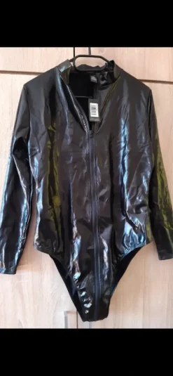 Men męski XL kostium mokry wygląd lateks latex