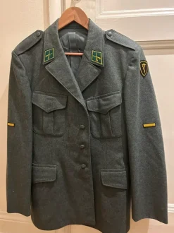 Men wool military blazer