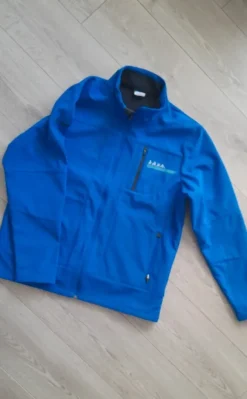 Meski softshell jako L niebieski sportowy idealny do sportu wiatrówka
