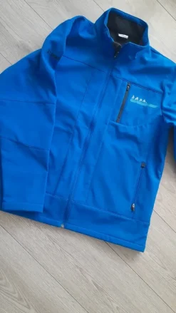 Meski softshell jako L niebieski sportowy idealny do sportu wiatrówka