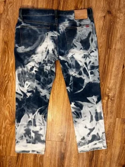 Meskie Jeansy Big Star Slim Terry 499 | W34 L30 | Tie-Dye Acid Wash | Vintage Oldschool
