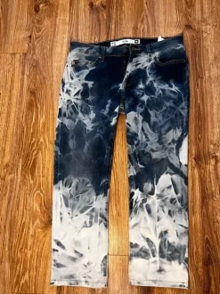 Meskie Jeansy Big Star Slim Terry 499 | W34 L30 | Tie-Dye Acid Wash | Vintage Oldschool