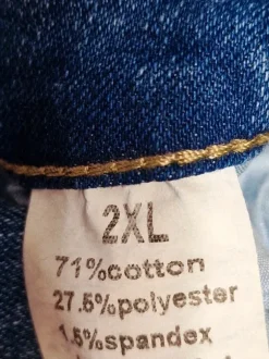 Mięciutkie dżinsowe szorty z przetarciami. Rozmiar 48