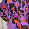 Mocny print sukienka tunika oversize