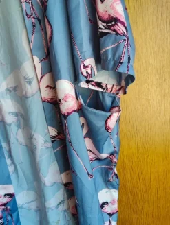 Moss Copenhagen kimono med flamingoer onesize