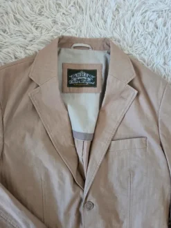 Męska marynarka Angelo Litrico beżowa blazer casual smart jacket fit