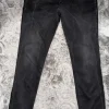 Męskie dżinsy Replay Anbass Hyperflex – Slim Fit (Czarne/Szare z lampasami)