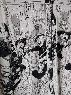 Naruto biało-czarna koszula anime manga Męska rozmiar M