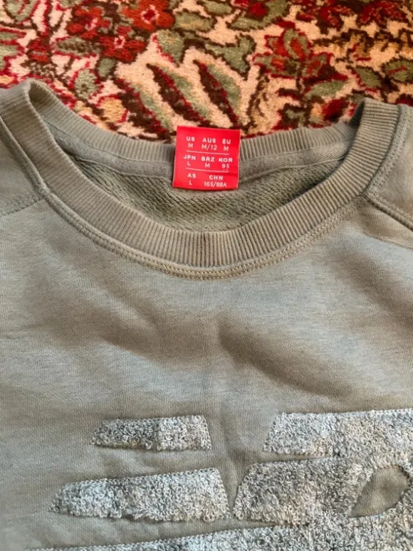 New Balance Vintage Logo Sweatshirt + Space Graphic Jogger Pants Bundle
