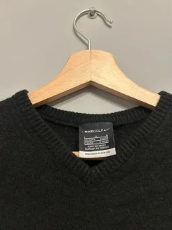 Nike Golf kamizelka wełniana Woolmark czarna vintage