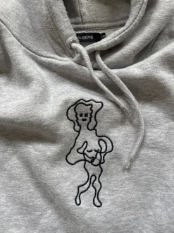 Non-sens hoodie, grey XXL