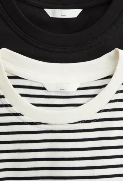 NOWE 2 koszulki do karmienia H&M czarna i biała w paski | Vinted