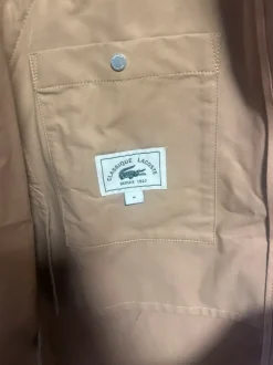 Nowy bawełniany Piękny brązowy płaszcz unisex oversize Lacoste / BH3046 !M!