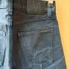 Nudie Jeans - Gritty Jackson Dry Onyx – Black Selvedge Denim - 29/30