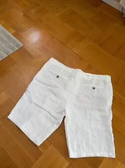 Nya vita linneshorts