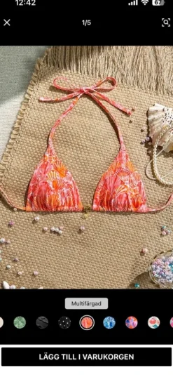 Oanvänd bikini topp