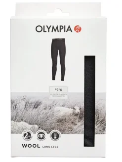 Olympia uld lange underbukser M sort