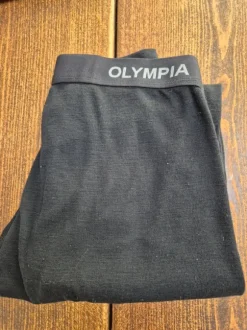 Olympia uld lange underbukser M sort