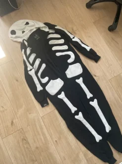 Onesie szkielet ciepła piżama jednoczęściowa