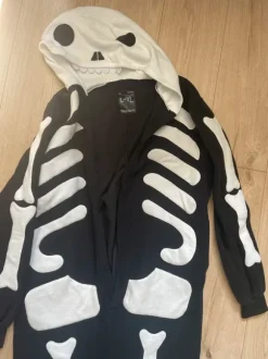 Onesie szkielet ciepła piżama jednoczęściowa