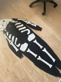 Onesie szkielet ciepła piżama jednoczęściowa