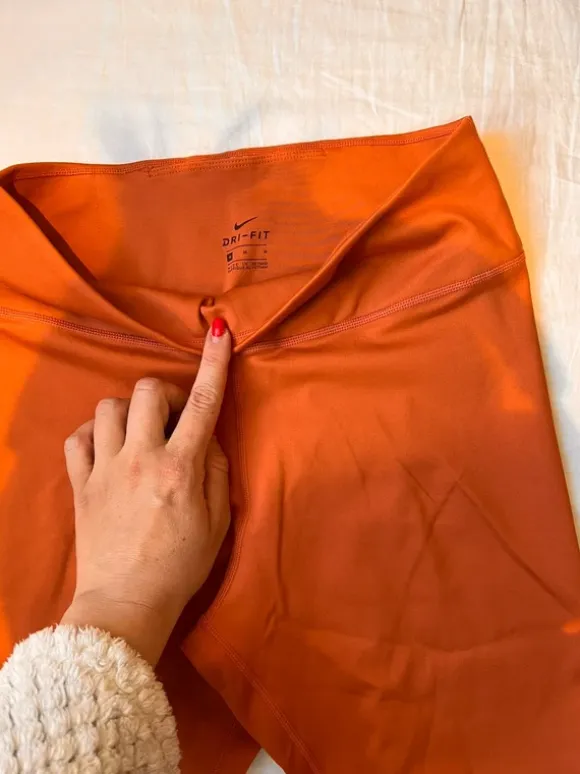 Orange Nike Dri Fit Tights