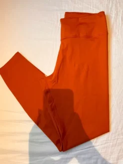Orange Nike Dri Fit Tights