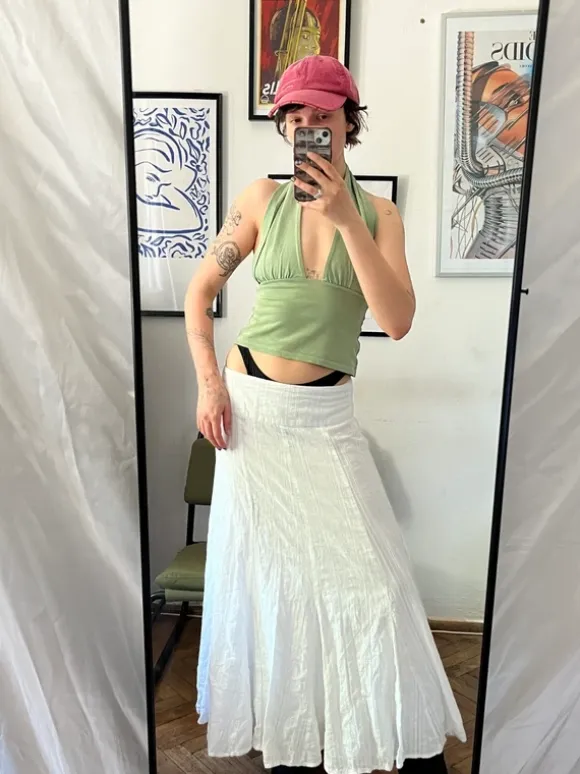 Piękna maxi spódnica vintage y2k archive witchy goth fairycore coquette hippie