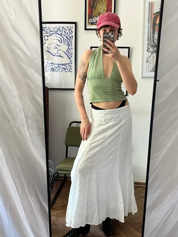Piękna maxi spódnica vintage y2k archive witchy goth fairycore coquette hippie