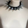 Plastic spiky choker