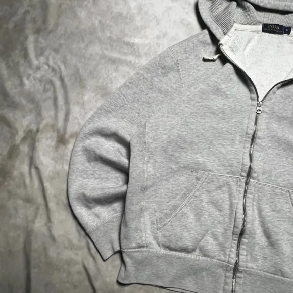 Polo Ralph Lauren Zip Up Hoodie Grey Bluza rozpinana Ralph Lauren trendy aesthetic pinterest