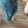 Raka blå jeans