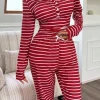 Randig pyjamas