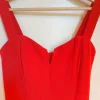 Röd snygg byxdress, H&M stl 38