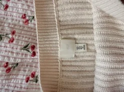 Rib-knit off-the-shoulder jumper