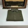 RLK-1675X koszula Ralph Lauren, w stylu old money, khaki, ciemna zieleń, slim fit, oxford knit