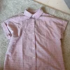 rosa plaid skorta