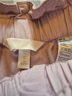 Rosa shorts hög midja stl 38 H&M