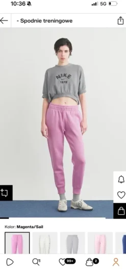 Różowe dresy Nike
