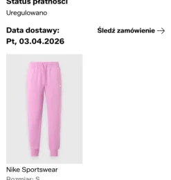 Różowe dresy Nike