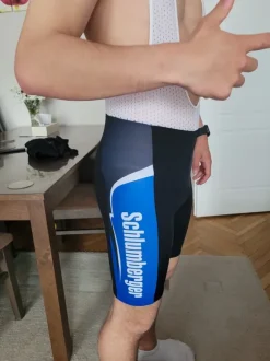 Schlumberger krótkie spodenki rowerowe kolarskie l