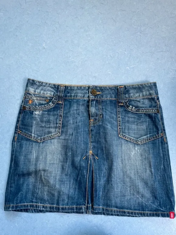 sej mini denim-nederdel